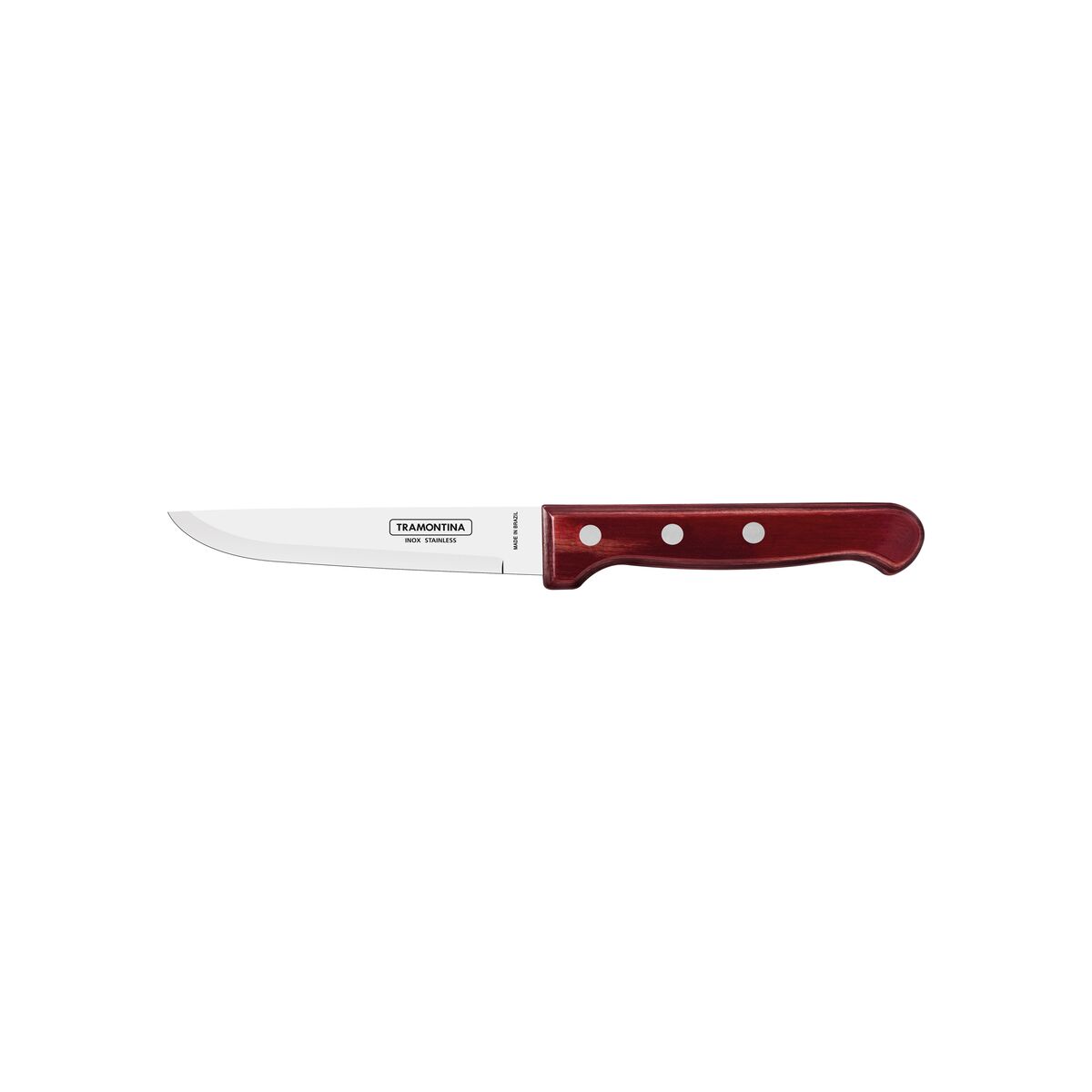 Jumbo 5” Steak Knife – Stainless Steel Blade with Durable Wooden Handle, Sharp & Rust-Resistant – Ideal for BBQ, Grilled Meats & Dining - Pack of 12