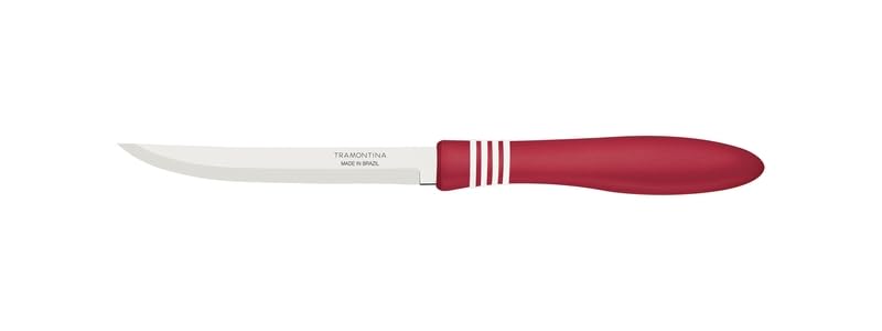 Cor & Cor 5" Steak Knife, Plain-Edged Stainless Steel Blade, Polypropylene Handle, Dishwasher Safe, Durable and Stylish - Pack of 12