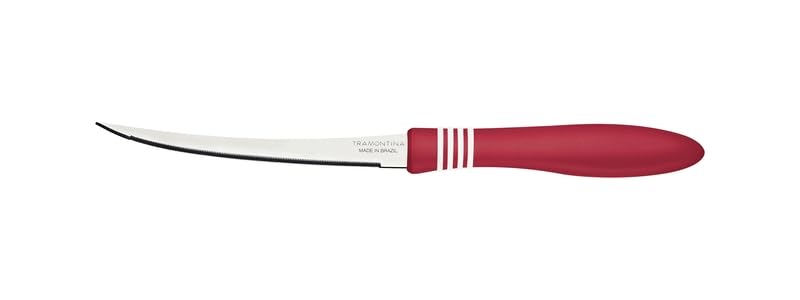 Cor & Cor 5" Tomato Knife, Stainless Steel Blade, Polypropylene Handle with Rubber Accents, Dishwasher Safe, Durable and Precise Cutting
