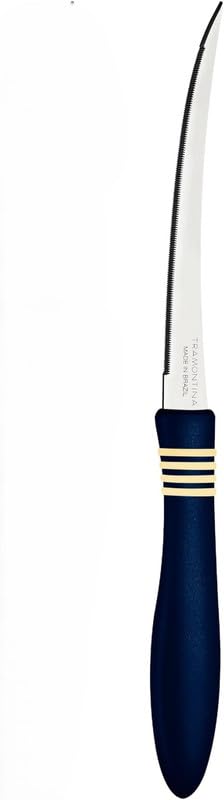 Stainless Steel Kitchen Knife with Durable Blue Plastic Handle, 12.7cm, 1-Piece, Cor&Cor Series – Versatile for Cutting, Slicing, and Chopping - Designed for High Performance and