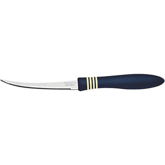 Stainless Steel Kitchen Knife with Durable Blue Plastic Handle, 12.7cm, 1-Piece, Cor&Cor Series – Versatile for Cutting, Slicing, and Chopping - Designed for High Performance