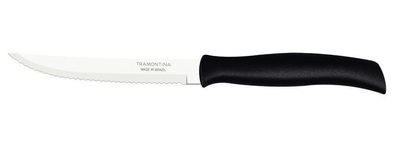 5" Steak Knife, Stainless Steel Blade with Polypropylene Handle, Dishwasher Safe Kitchen Essential - Pack of 12