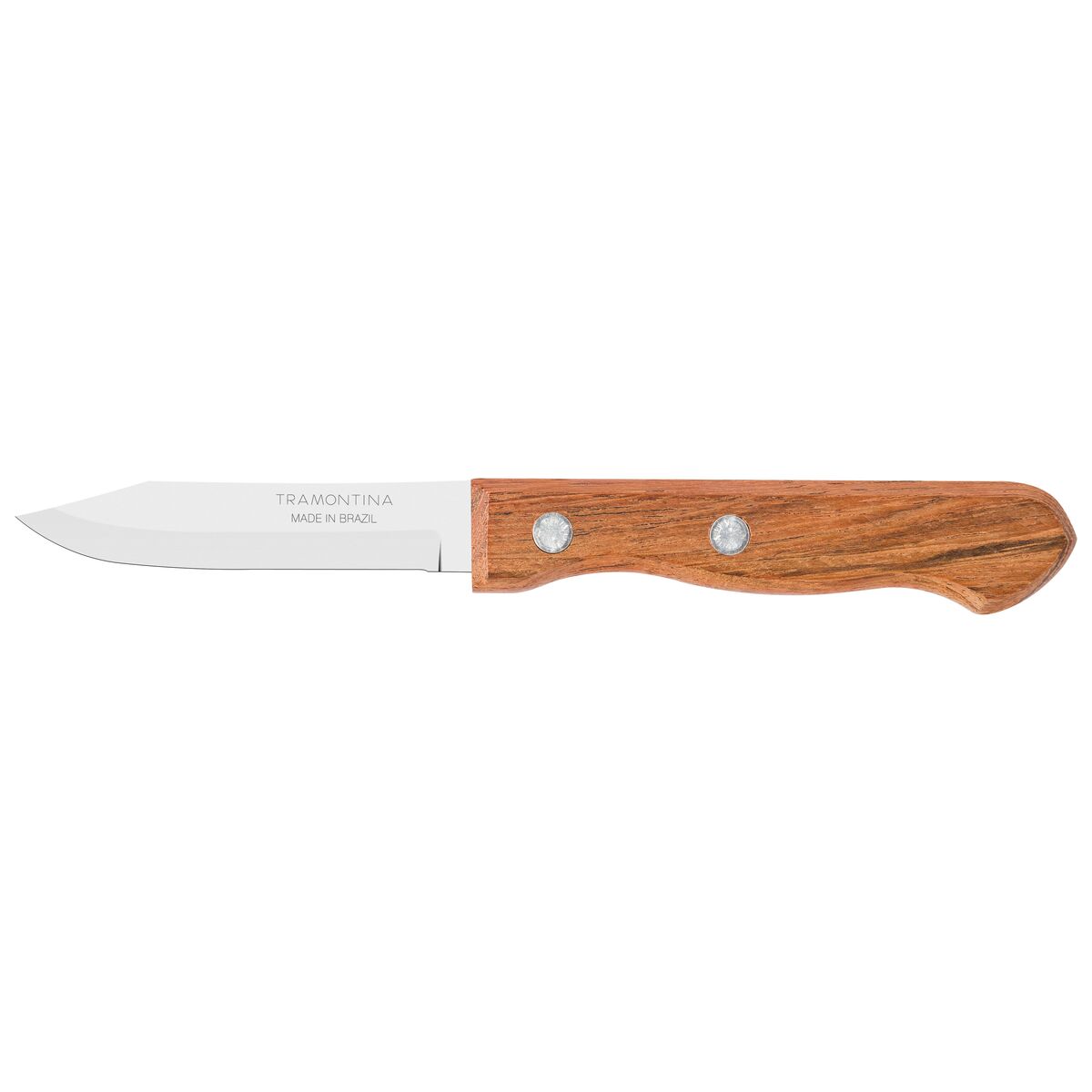 Dynamic 3" Vegetable Knife – Pack of 12 – Stainless Steel Blade with Natural Wood Handle & Aluminum Rivets – Ideal for Peeling & Cutting Fruits & Vegetables