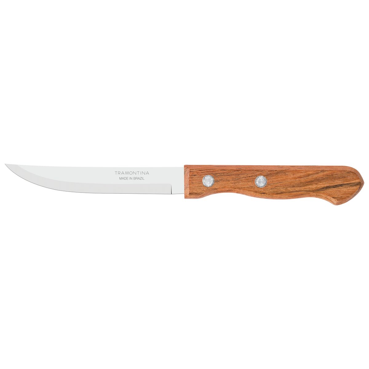 Dynamic 4" – Stainless Steel Blades with Natural Wood Handles & Aluminum Rivets – Durable & Rustic Design for Dining - 12-Piece Steak Knife Set