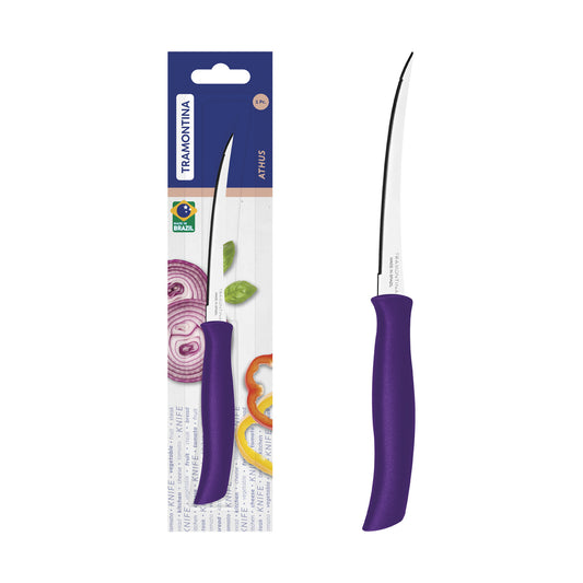 Serrated Tomato Knife with Handle, 5-Inch Length, Mauve - Designed for High Performance and Durability, Ideal for Professional and Home Kitchens, Precision Crafted for Every Culin