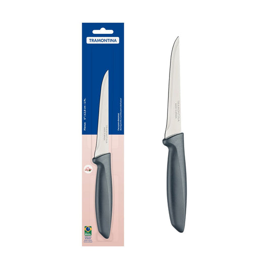 سكين بلينوس لإزالة العظام - شفرة من الفولاذ المقاوم للصدأ مقاس 5 بوصات - مقبض رمادي - شفرة مرنة لقطع دقيقة