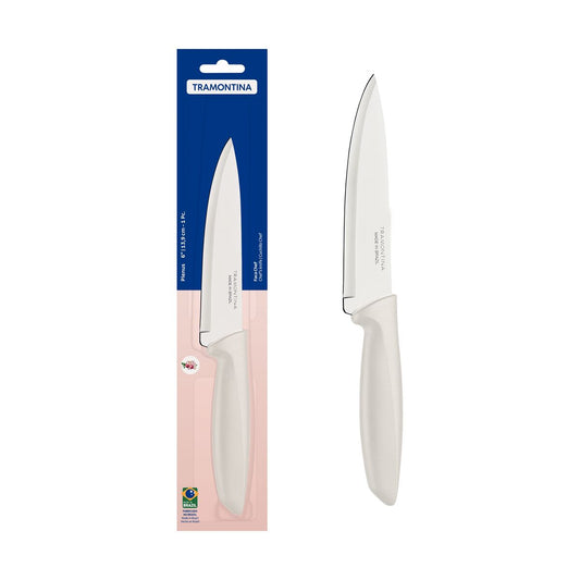 Plenus Stainless Steel Chef Knife with Handle, 6-Inch Blade, White
