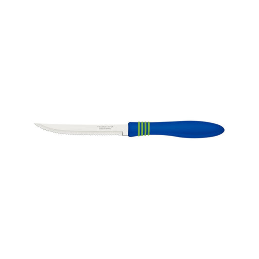 Cor & Cor Steak Knife – 5-Inch Stainless Steel Blade with Blue Polypropylene Handle – Lightweight & Sharp