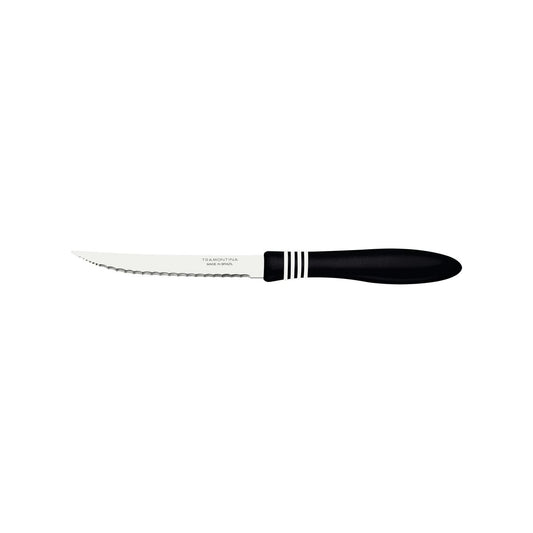 Steak Knife Set – 2 Pieces – Black Handle – Cor & Cor Series – Stainless Steel Blades for Effortless Meat Slicing