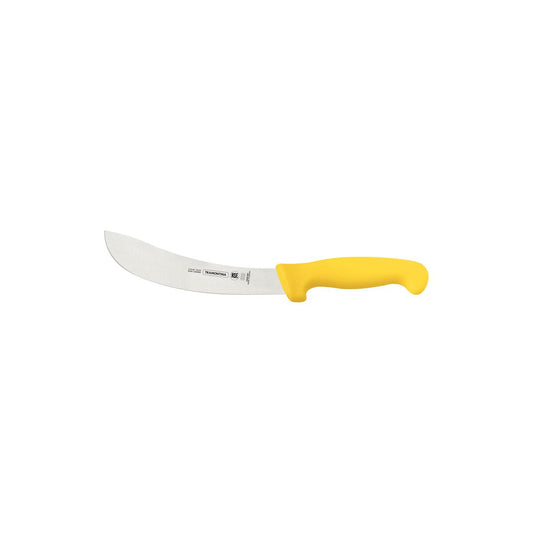 Professional 7” Leather & Processing Knife – Ultra-Sharp Stainless Steel Blade with Yellow Polypropylene Handle – Durable, Precise & Efficient for Skinning & Meat Processing
