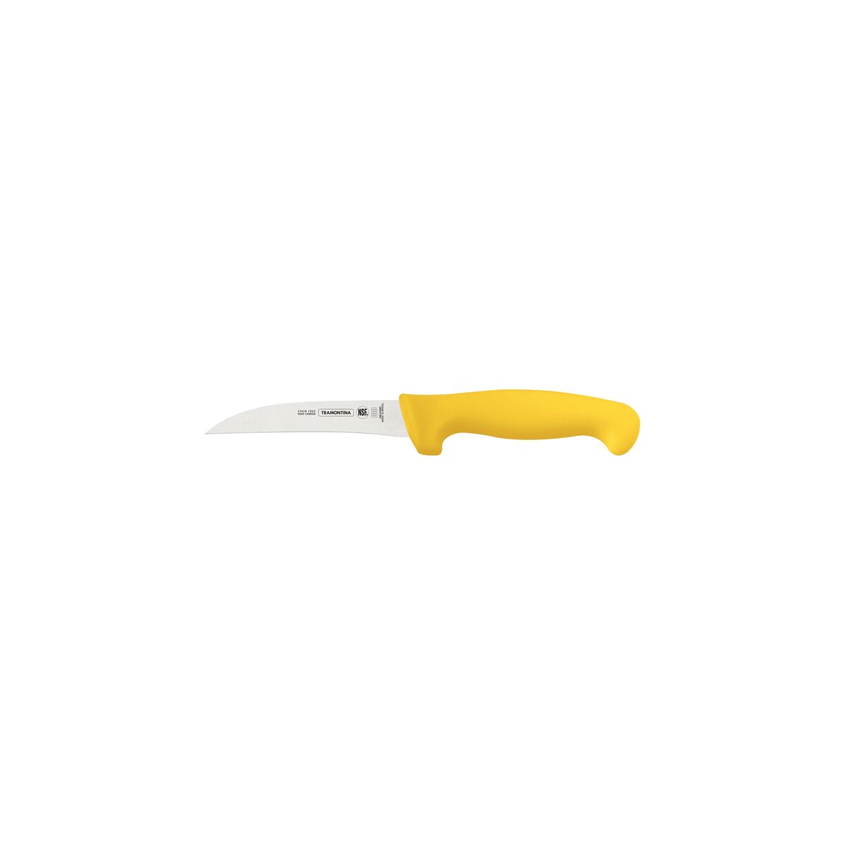 Stainless Steel Poultry Wing Cutting Knife Professional with Yellow Textured Polypropylene Handle, 5-inch Blade Length