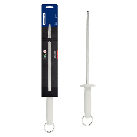 Professional Master Knife Sharpener, 30.5cm, Durable White Handle for Precise Sharpening, Ideal for Professional and Home Kitchens, High-Quality Steel, 1 Piece - Designed for High