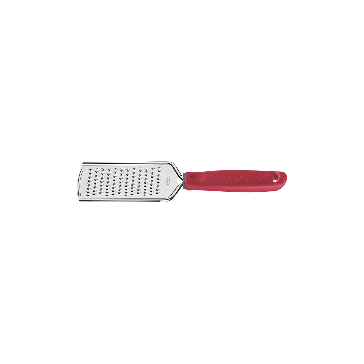 Utilità Mini Grater – Red Handle – Compact Stainless Steel Grater for Cheese, Garlic & More – Easy to Use & Clean