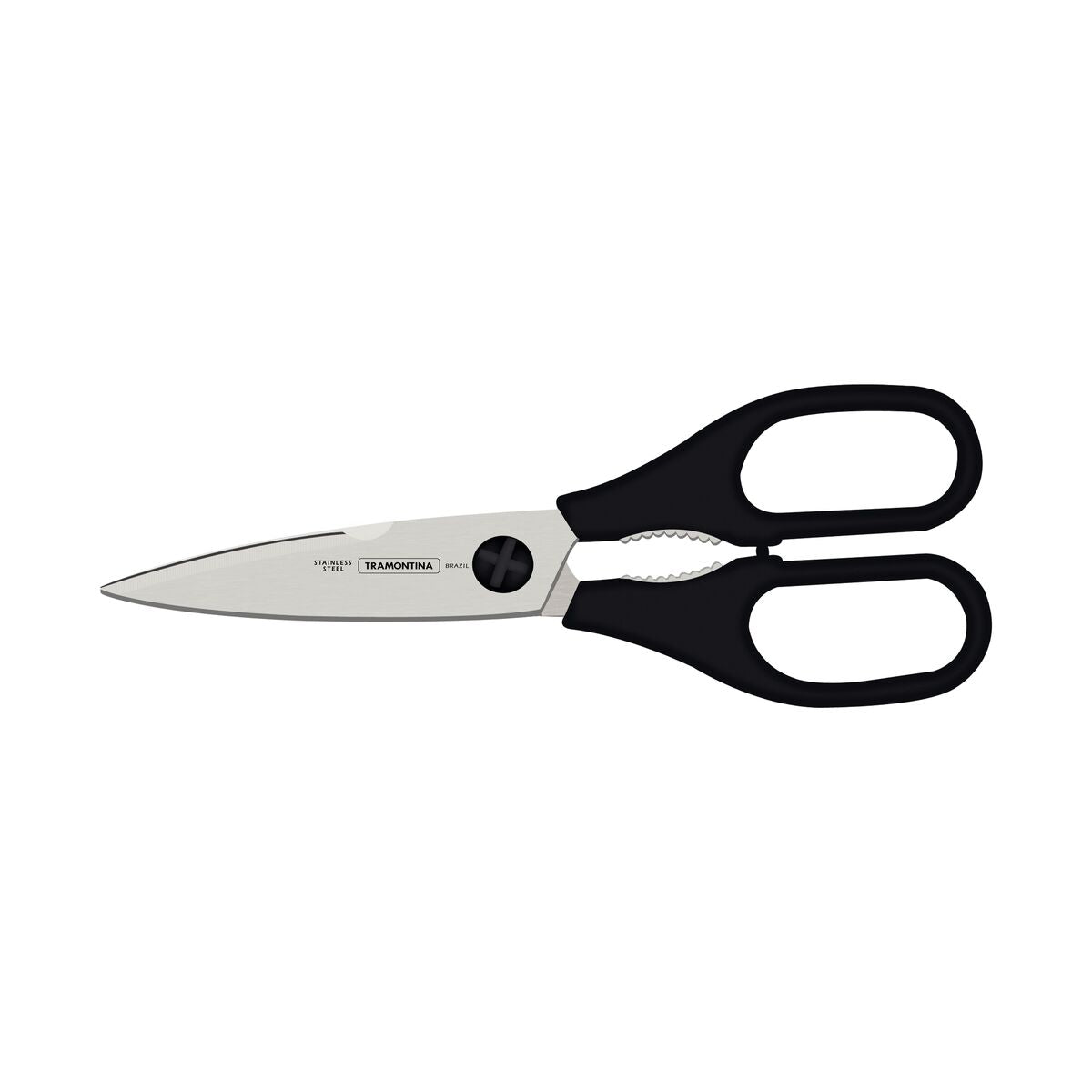 Supercort 8-Inch Multipurpose Scissors – Stainless Steel Blades with Black Polypropylene Handle – Sharp, Durable, and Versatile for Home, Office, and Kitchen Use – 1 Piece
