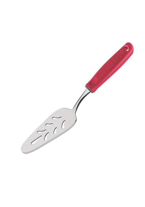 Cake Skimmer 27cm - UTILITA Series with Durable Red Handle, Perfect for Serving Cakes, Pastries, and Desserts, Heat-Resistant, Easy Grip, 1 Piece for Home & Professional
