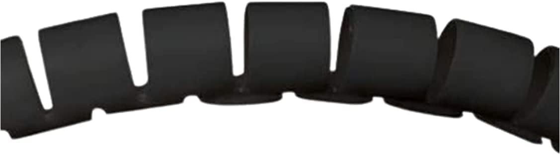 Spiral Wrapping Band Tool Kit Flexible Cable Tidy Organizer Tube Wire Wrap Cable Cover Protector Cord Organizer For Pc TV Computer Ideal For Use In Home Office (1.7m, black)