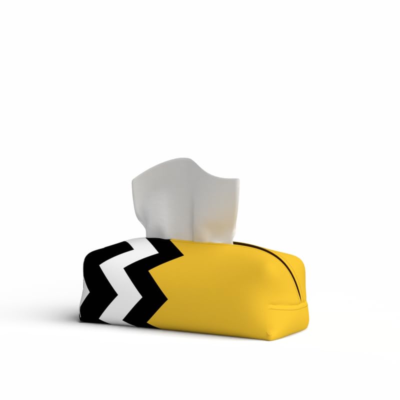 Fabric Tissue Box Cover Premium Fabric Tissue Holder With Leather Layer Inside for Home, Office, and Car Durable and Elegant Tissue Dispenser for Standard Tissue Boxes