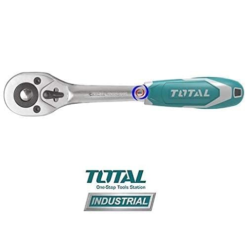Total CR-V Plus Cr-Mo Ratchet Wrench (1/2in 45T Length: 260mm)