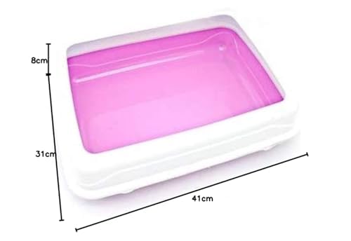 Cats And Dogs Sand Box With Removable Top 40X32Cm - Pink