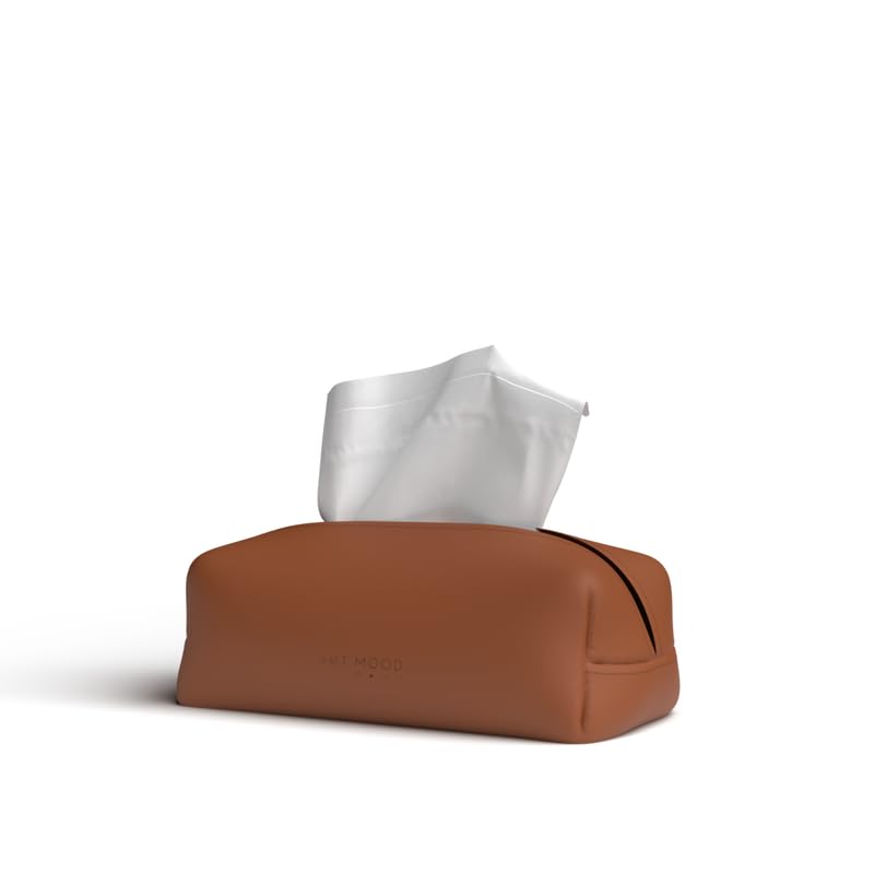 Leather Tissue Box Cover - Elegant and Durable Design for Home, Office and Car Decor