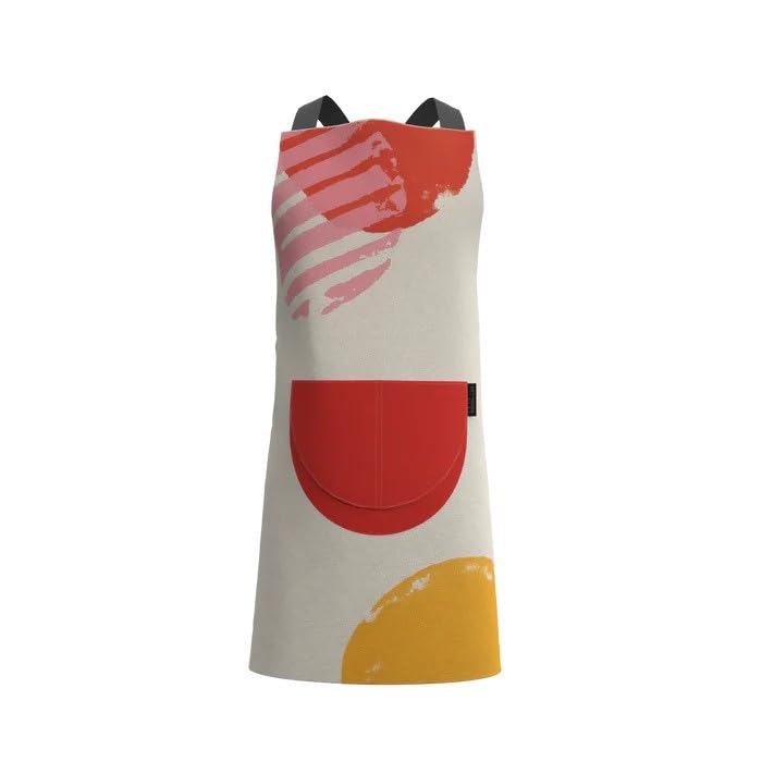 Apron, Cross-Back Design, Soft Cotton-Like Fabric, One Size, Lightweight Breathable Unisex with Front Pocket, for Cooking, and Daily Use