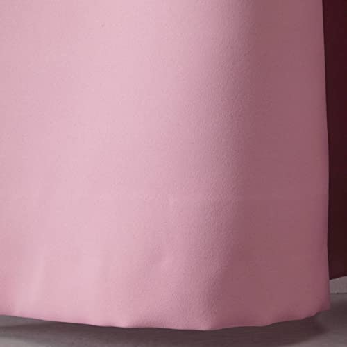 Pink Blackout Curtains - steel Grommets - thermal Insulated fabric – for room darkness – 1 panel