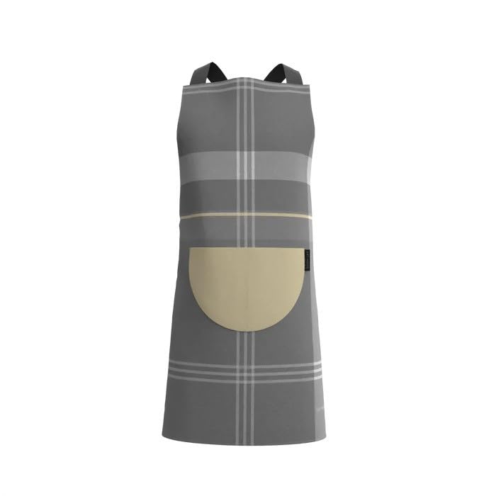 Apron, Cross-Back Design, Soft Cotton-Like Fabric, One Size, Lightweight Breathable Unisex with Front Pocket, for Cooking, and Daily Use