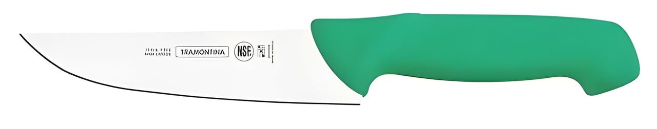 Professional Master 6" Chef’s Knife – High-Carbon Stainless Steel Blade with Ergonomic Green Polypropylene Handle – Ultra-Sharp, Ideal for Meat, Vegetables & Kitchen Prep
