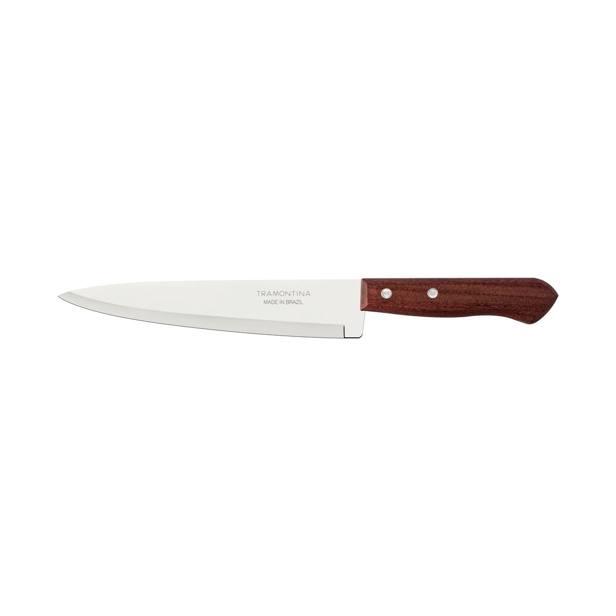 Dynamic Kitchen and Fish Knife, Stainless Steel Blade for Versatile Cutting, Natural Wood Handle with Aluminum Rivets, Durable and Resistant