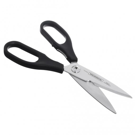 Supercort 8-Inch Multipurpose Scissors – Stainless Steel Blades with Black Polypropylene Handle – Sharp, Durable, and Versatile for Home, Office, and Kitchen Use – 1 Piece
