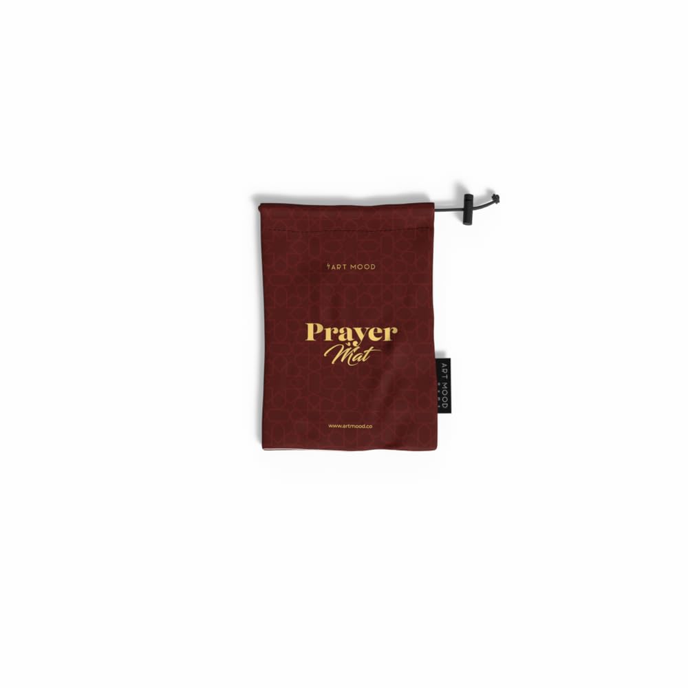 Al Hudda Soft Premium Velvet Prayer Mat - Prayer Rug Designed With Classic And Islamic Art Inspiration - High-Quality Soft, Comfortable