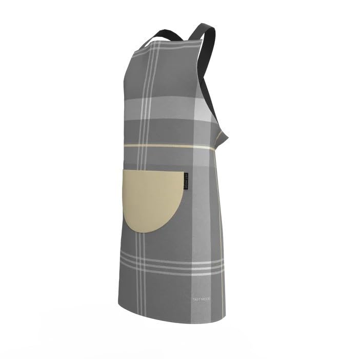 Apron, Cross-Back Design, Soft Cotton-Like Fabric, One Size, Lightweight Breathable Unisex with Front Pocket, for Cooking, and Daily Use