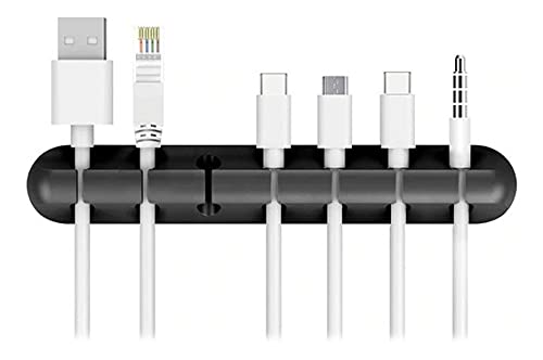 Beesclover Cable & Wire Organizer, Silicone 7 in 1 (7 slots)