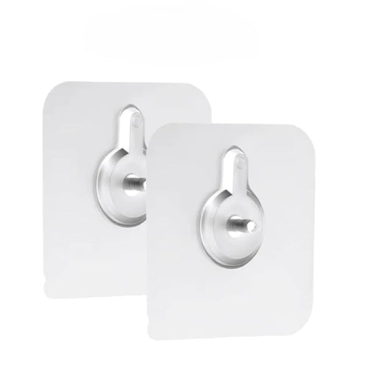 Screw Alternative Wall Hook – Self Adhesive Reusable Heavy Duty Wall Hanger for Bathroom, Kitchen, Tiled Walls – No Drilling Required – Transparent Design