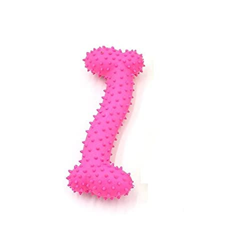 A rubber toy for the dog in the form of a bone