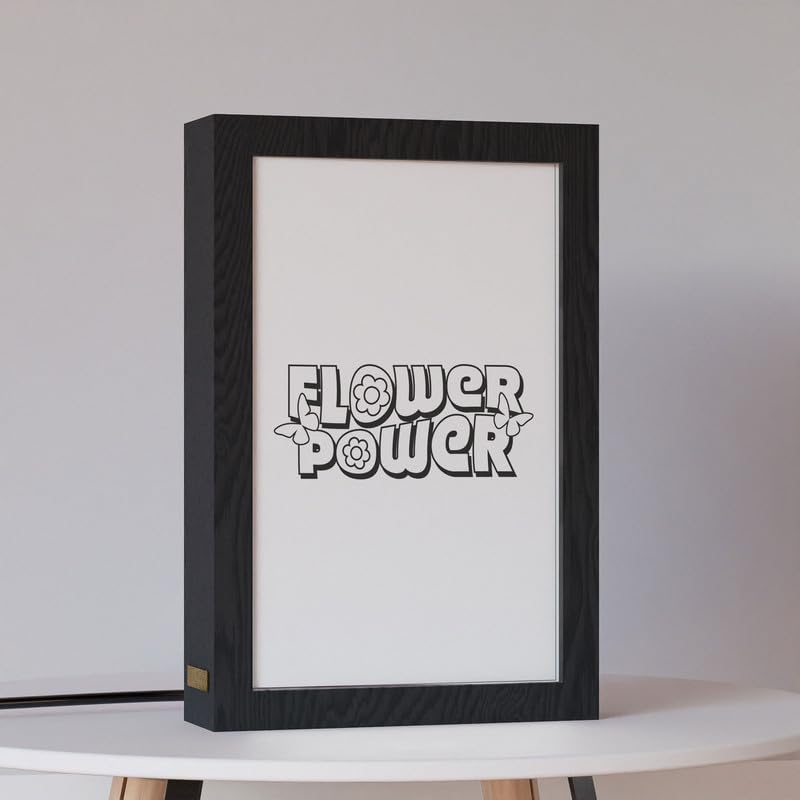 Natrual Wood 2 In 1 Photo Lighting Frame