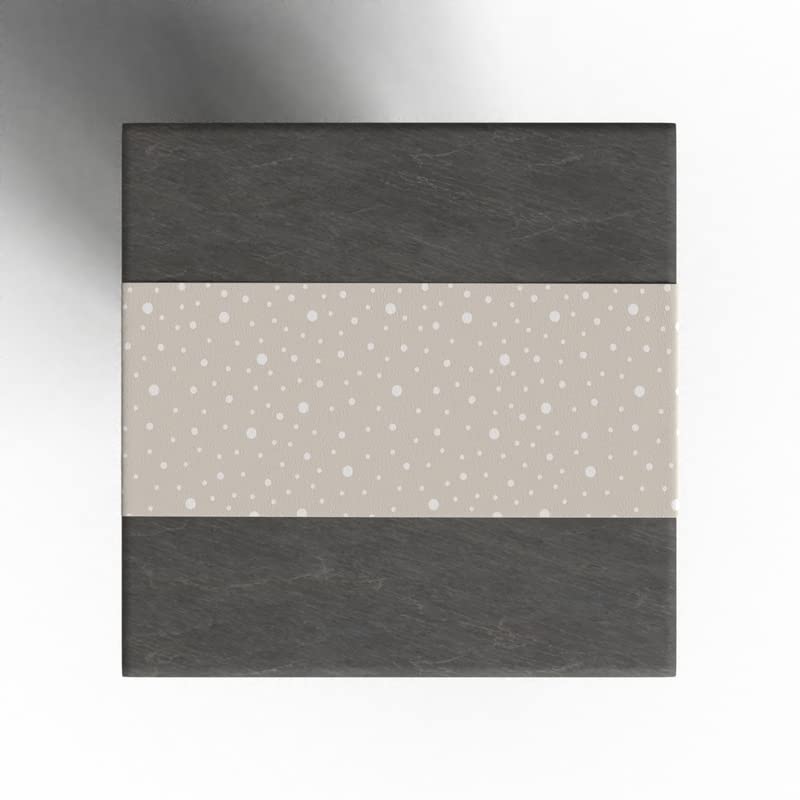 Hazel 2 Canvas Table Runner in Beige & Blue, a 35x140 cm Durable Decorative Centerpiece with a Stylish and Contemporary Neutral Pattern, a perfect Complement to a Modern Dining Table