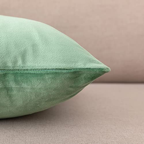 Soft Thick Velvet Throw Pillow Covers Decorative Square Cushion Cover For Couch Sofa Bedroom Living Room - set of 2 Pieces