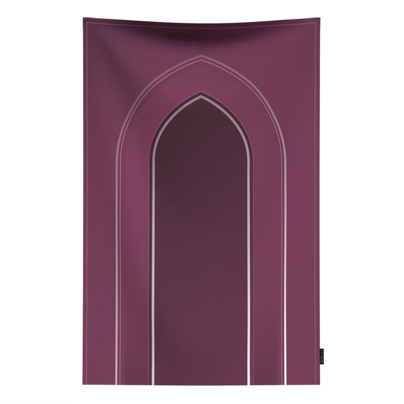 Al-Taqwa Waterproof Prayer Mat, a Durable Rug in Purple made from Wipeable Material, 68x117 cm, for Comfortable Prayer, an Easy-to-Clean Salah Mat for Outdoor, Indoor, and Travel