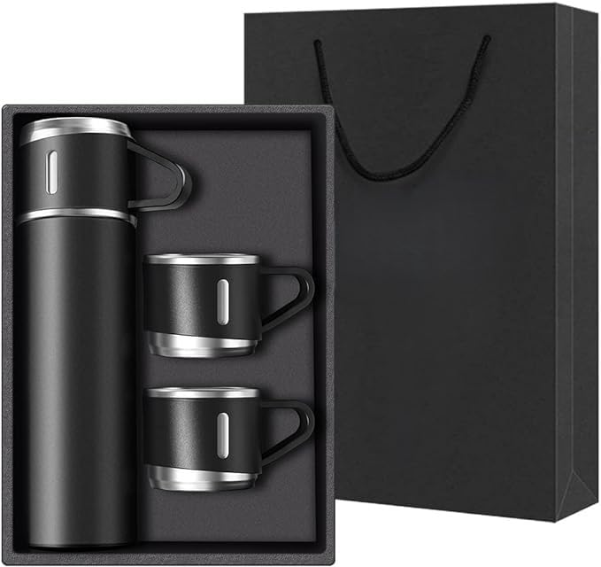 Coffee Thermos Stainless Steel Vacuum-Insulated Water Bottle, 500ml, Double-Wall Thermal Flask, Hot and Cold Beverage Container, Ideal for Travel and Office Use