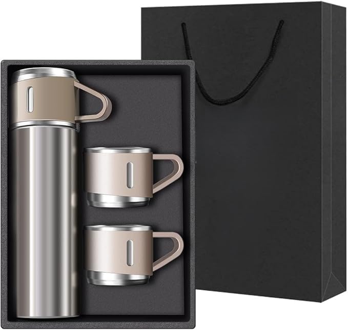 Coffee Thermos Stainless Steel Vacuum-Insulated Water Bottle, 500ml, Double-Wall Thermal Flask, Hot and Cold Beverage Container, Ideal for Travel and Office Use