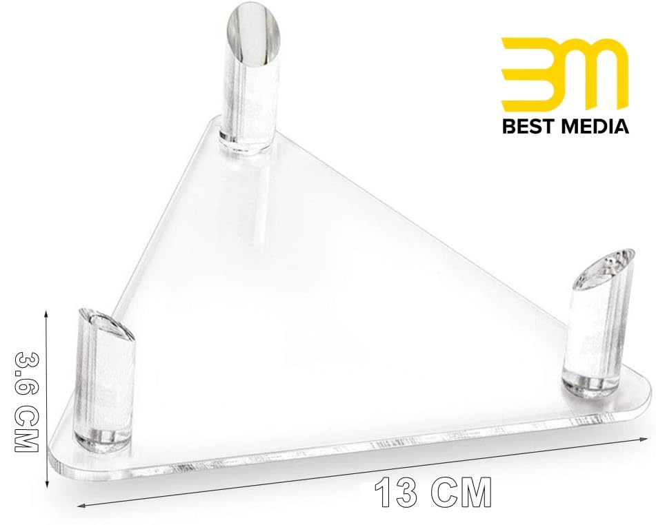 2 Pack Acrylic Ball Stand Holder, Clear Display Rack for Autographed Sports Balls, Storage for Basketball, Football, Soccer, and Volleyball, Modern Memorabilia Mount