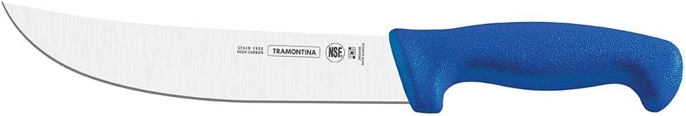 Professional Skinning Knife – 10-Inch Stainless Steel Blade with Blue Textured Polypropylene Handle – Heavy-Duty & Sharp