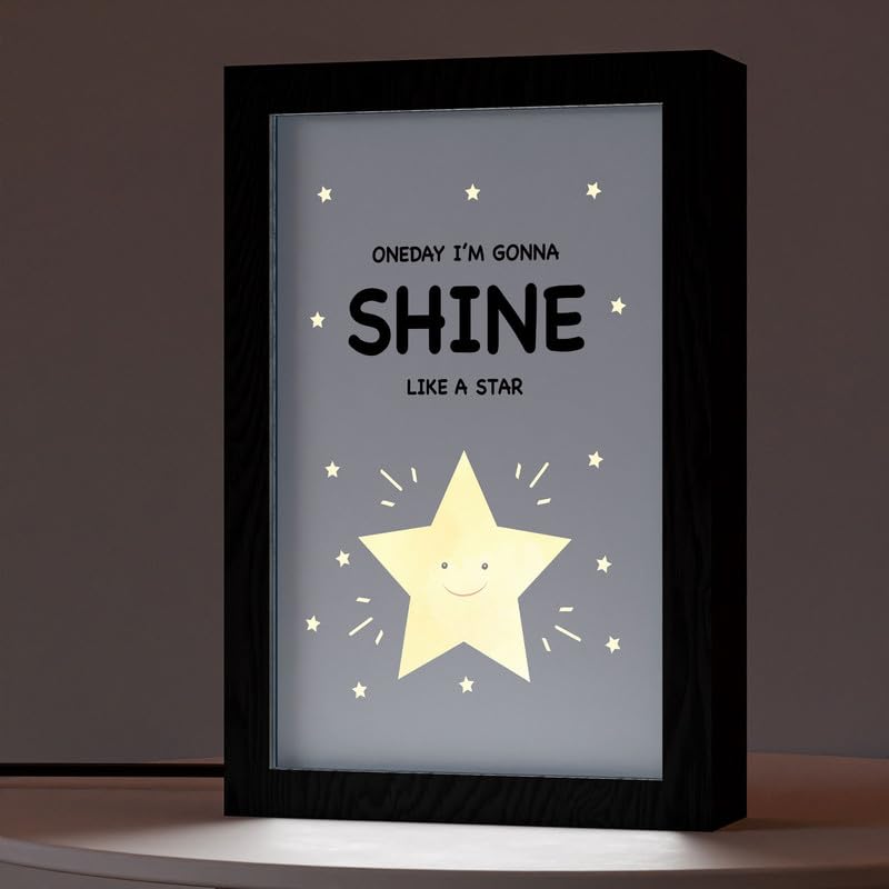 Natrual Wood 2 In 1 Photo Lighting Frame