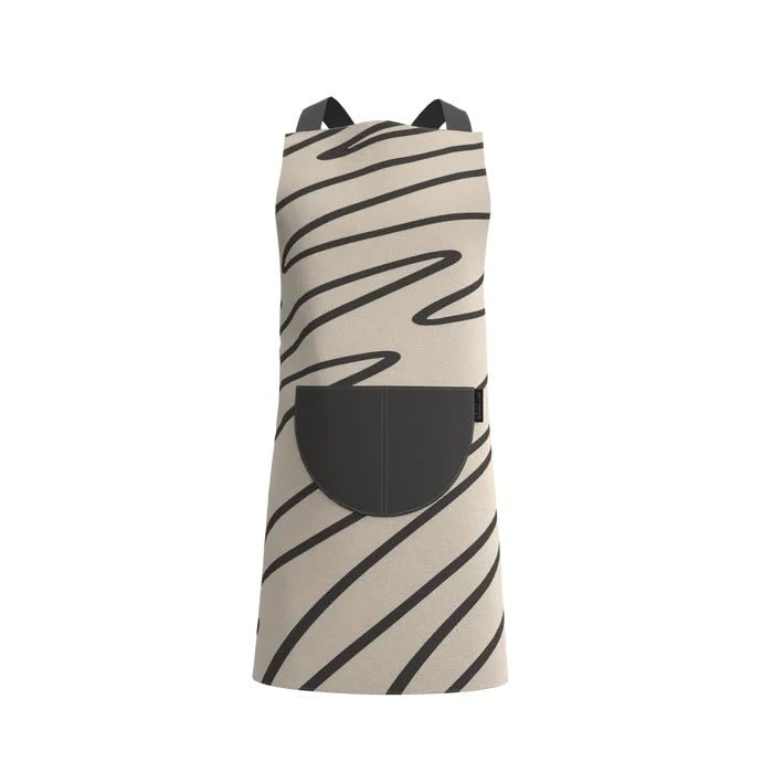 Apron, Cross-Back Design, Soft Cotton-Like Fabric, One Size, Lightweight Breathable Unisex with Front Pocket, for Cooking, and Daily Use