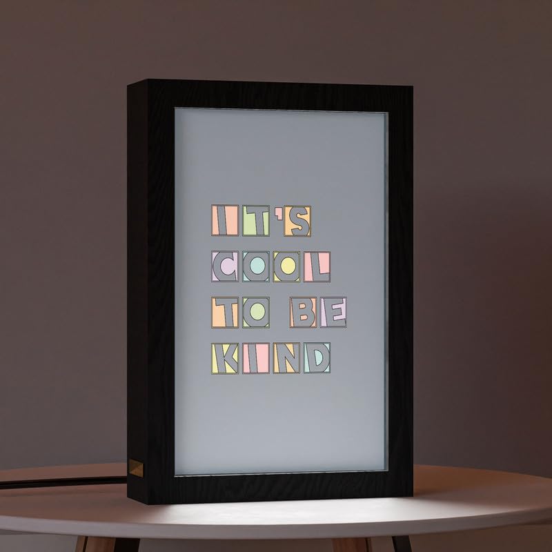 Natrual Wood 2 In 1 Photo Lighting Frame