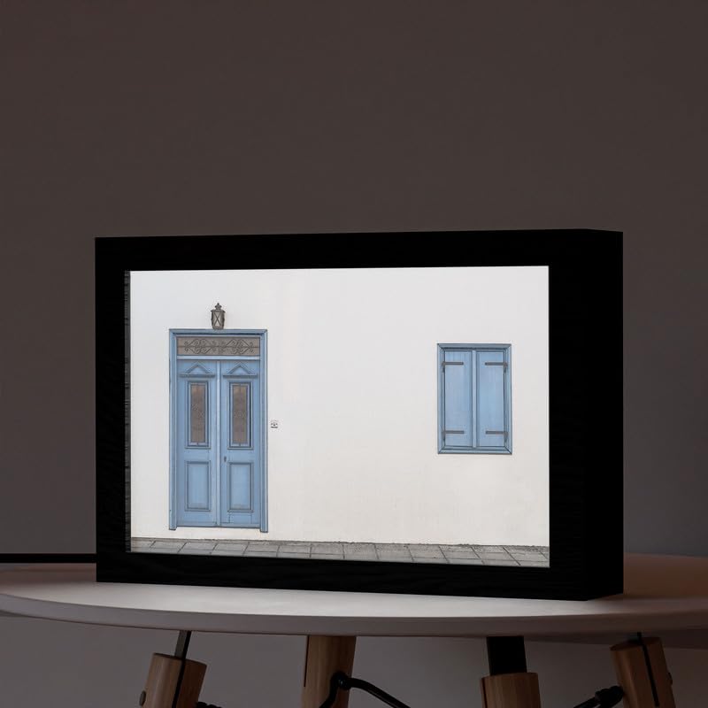 Natrual Wood 2 In 1 Photo Lighting Frame