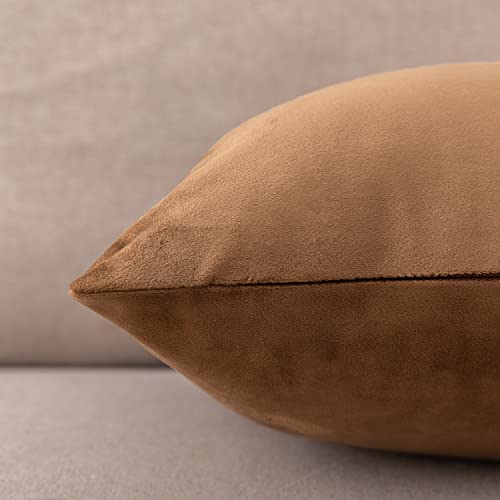 Soft Thick Velvet Throw Pillow Covers Decorative Square Cushion Cover For Couch Sofa Bedroom Living Room - set of 2 Pieces