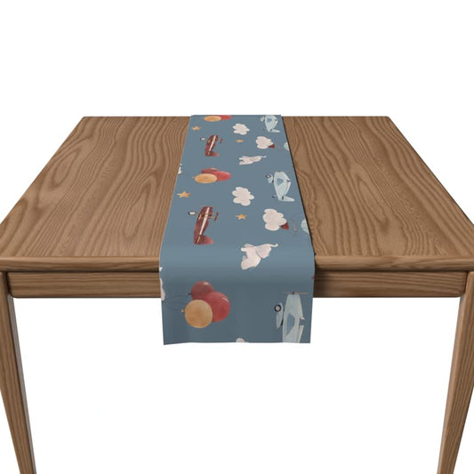 Velvet Kids 3 Runner, a Plush Decorative Centerpiece for a Child's Room, 35x140 cm, Multicolor, combining a Super Soft Feel with a Playful Aesthetic for a Cozy Bedroom Dresser