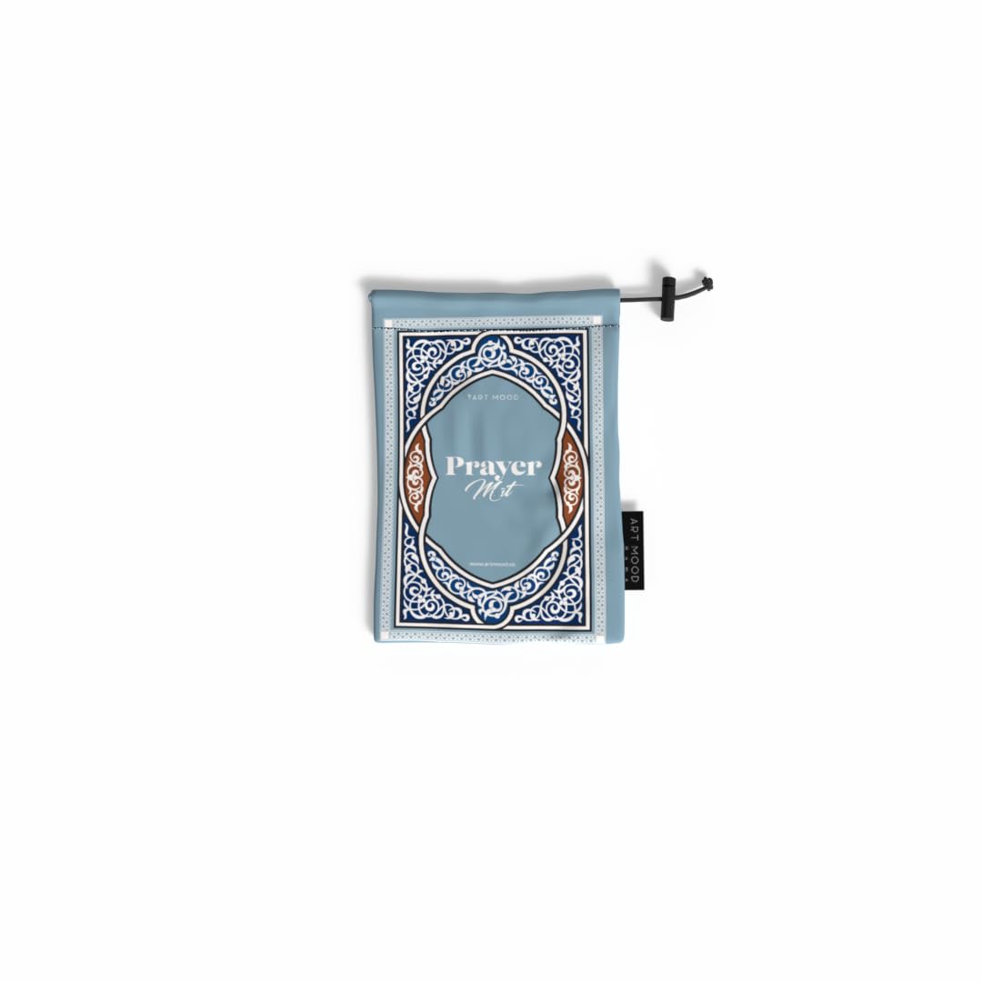 Prayer Mat - Waterproof Pocket Size Travel Mat for Salah, Lightweight Foldable Muslim Prayer Rug with Carrying Bag